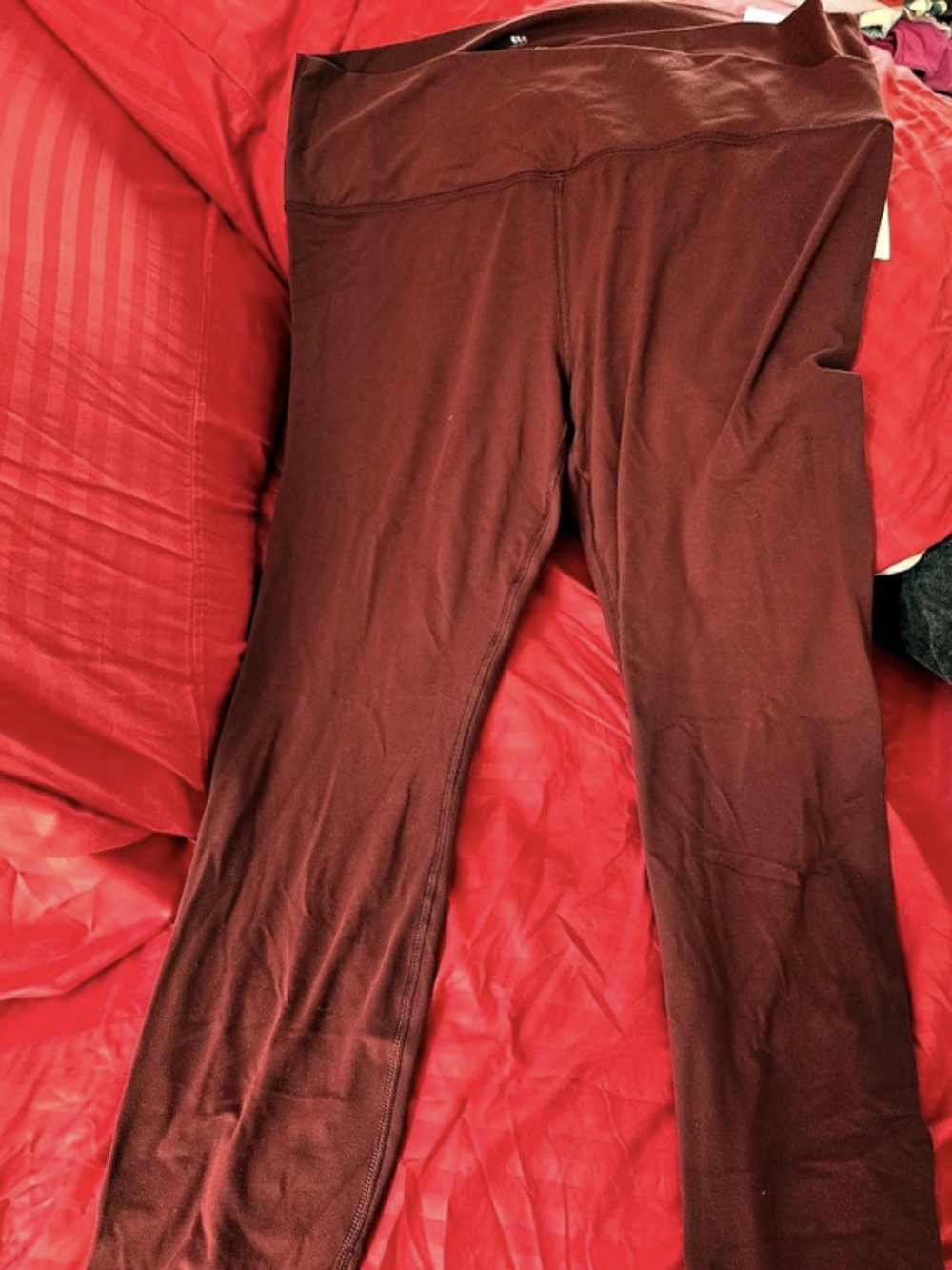 all in motion Everyday Soft Legging Ultra High Rise Burgundy XXL NWT